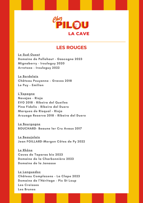 CHEZ PILOU - LES VINS